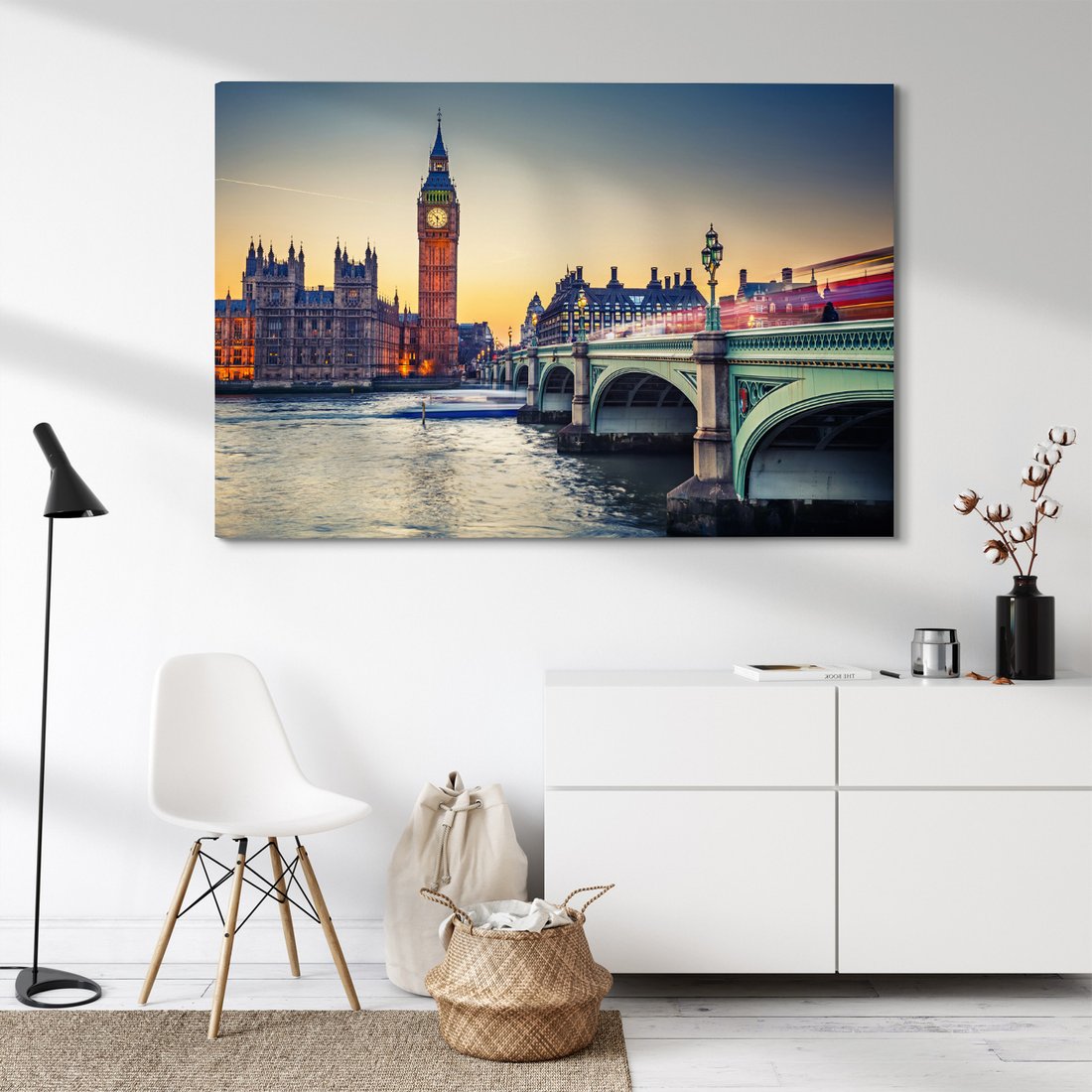 Obraz na płótnie - Londyn, most, rzeka