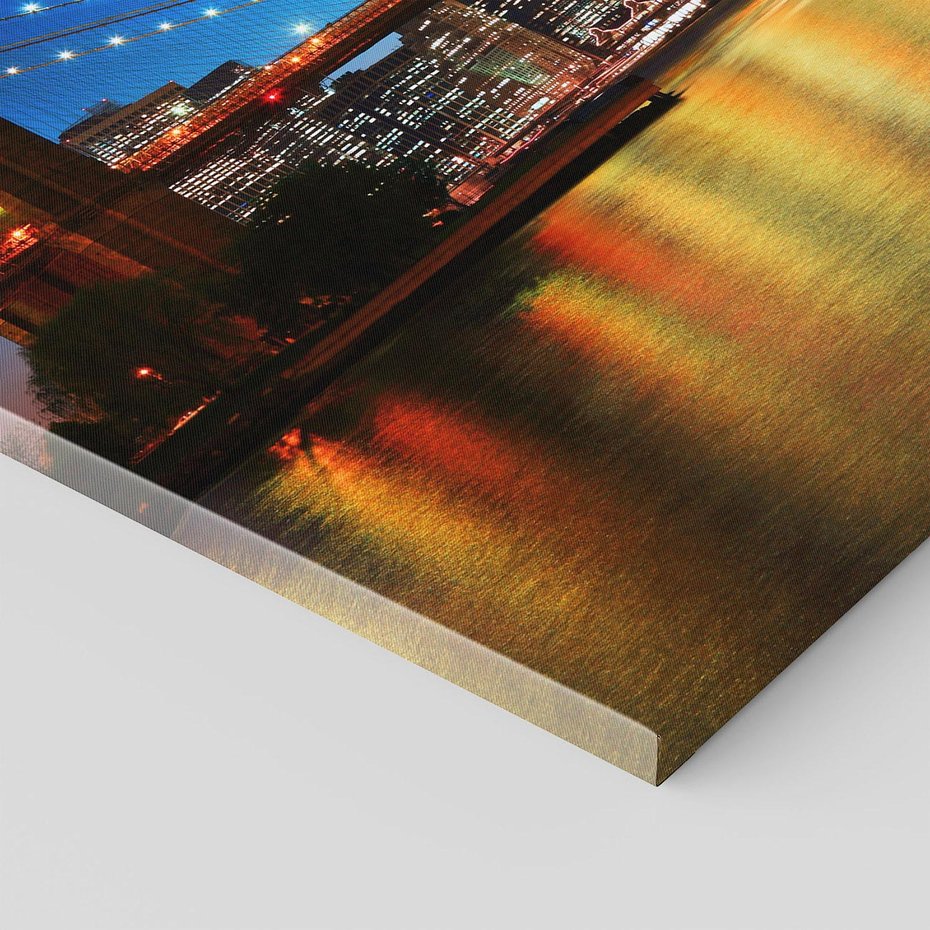 Obraz na płótnie - most, miasto, noc