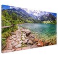 Obraz na płótnie - góry, jezioro, krajobraz