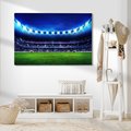 Obraz na płótnie - stadion, trawa, kibice