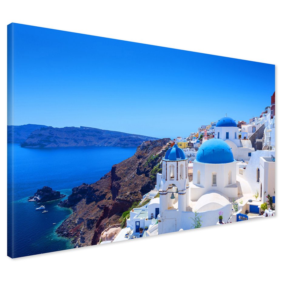 Obraz na płótnie - Santorini, Grecja, morze