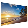 Obraz na płótnie - plaża, morze, palmy