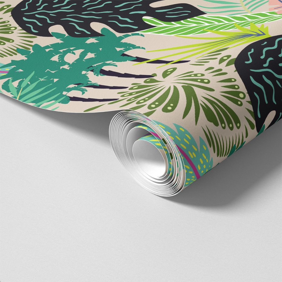 Tapeta - liście, rośliny, palmy