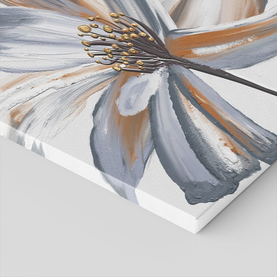 Obraz na płótnie - kwiat, abstrakcja, płatki