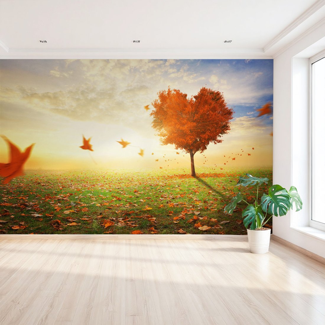 Fototapeta - jesień, drzewo, liście