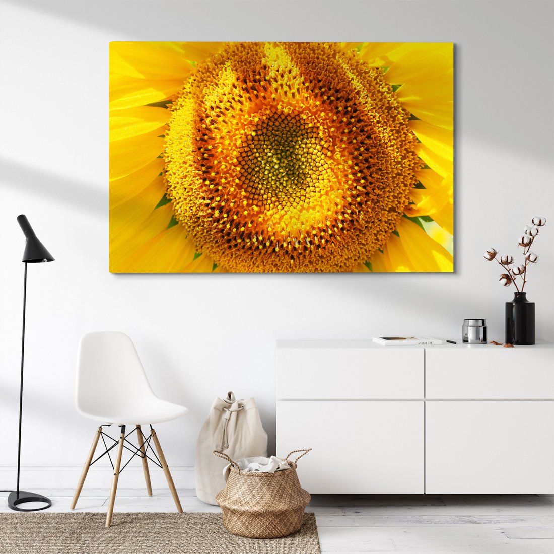 Obraz na płótnie - słonecznik, kwiat, żółty