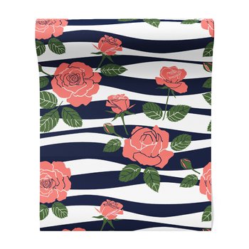 Tapeta - róże, liście, tło