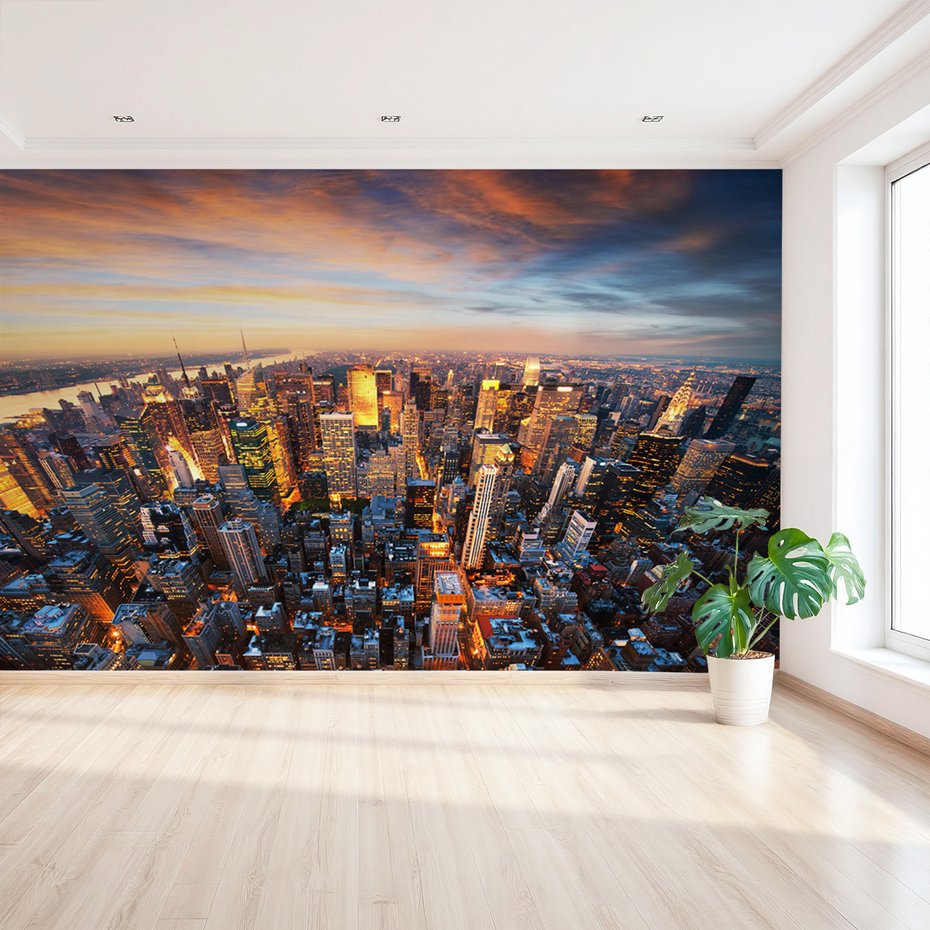 Fototapeta - miasto, budynki, niebo