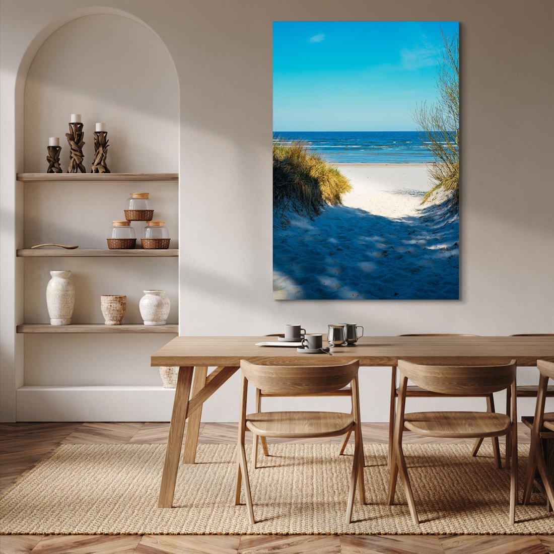 Obraz na płótnie - plaża, morze, piasek