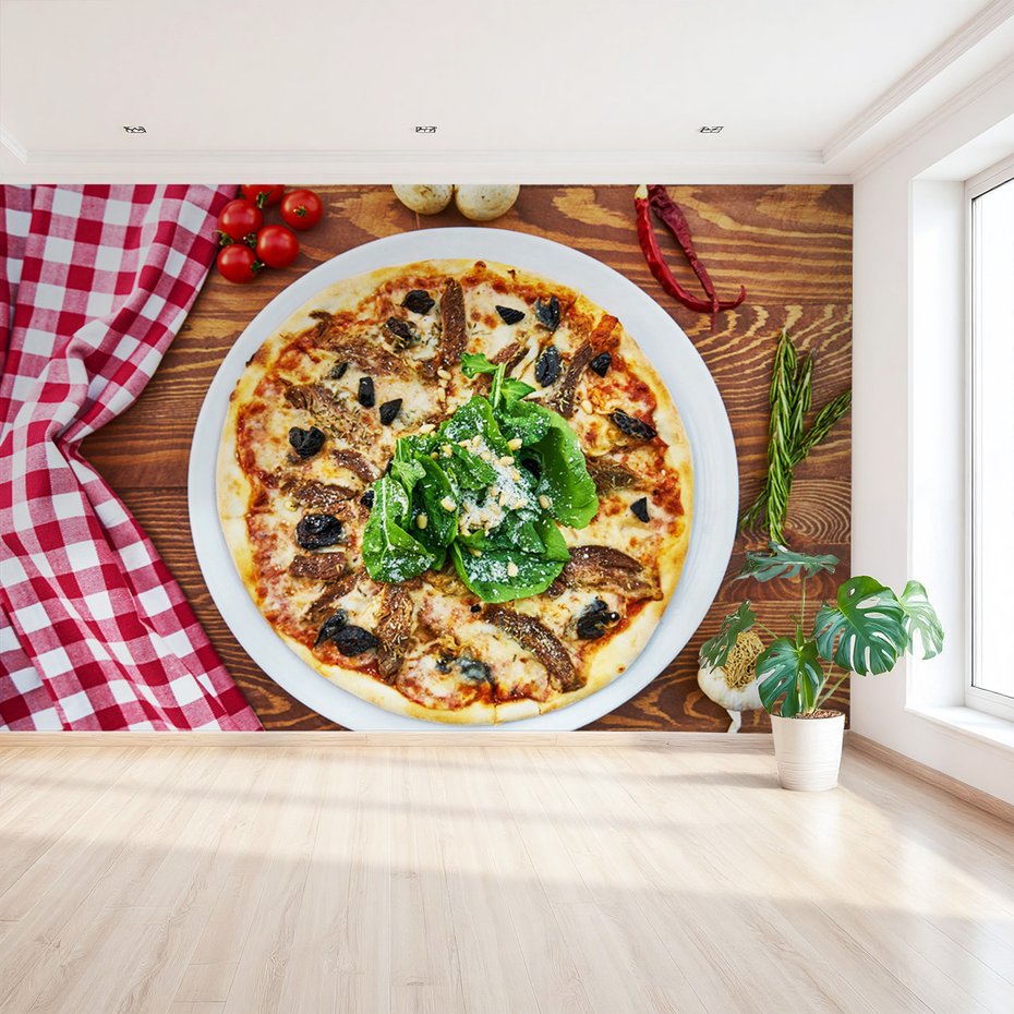 Fototapeta - pizza, jedzenie, włoska