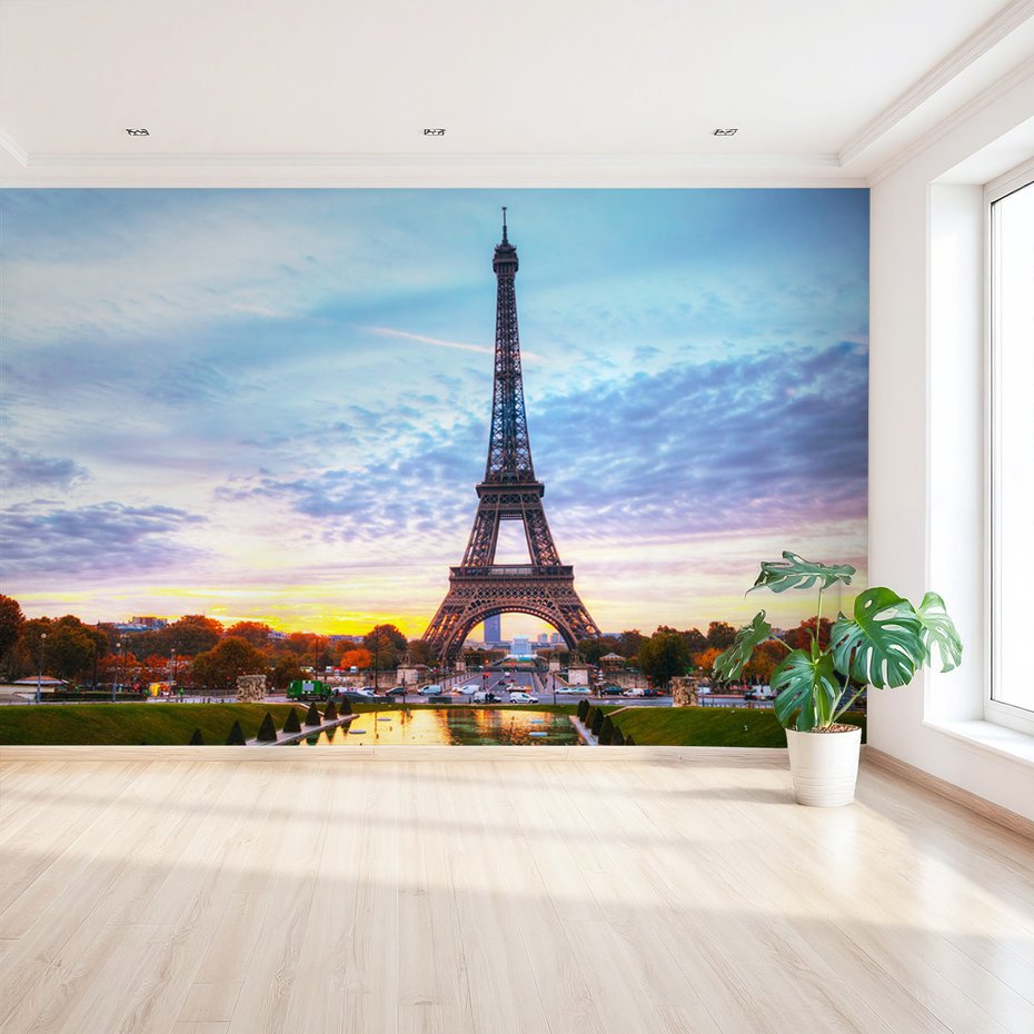 Fototapeta - Paryż, Wieża Eiffla, miasto