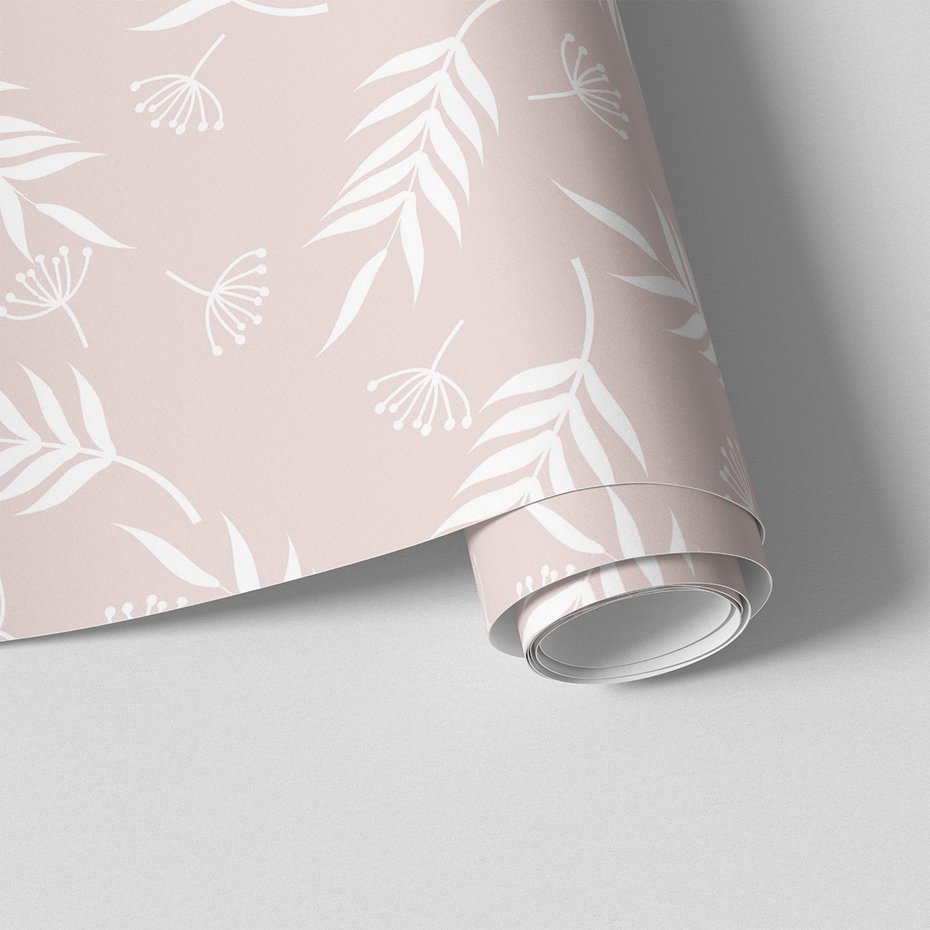 Tapeta - liście, kwiaty, tło