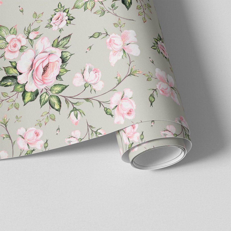 Tapeta - róże, kwiaty, liście