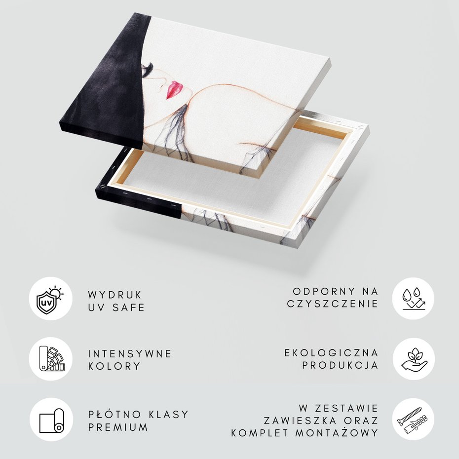 Obraz na płótnie - kobieta, kapelusz, portret