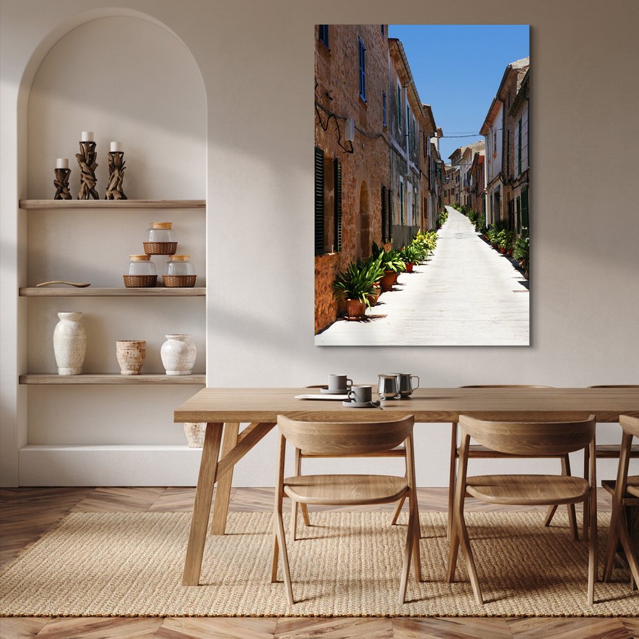 Obraz na płótnie - uliczka, miasto, budynki