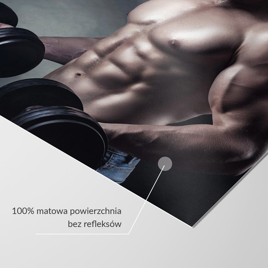 Fototapeta - siłownia, sport, mężczyzna