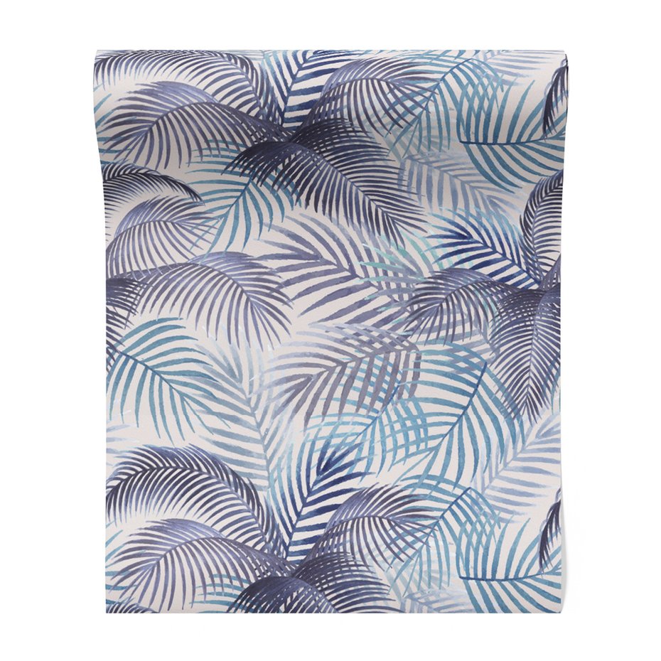 Tapeta - liście, wzór, akwarela