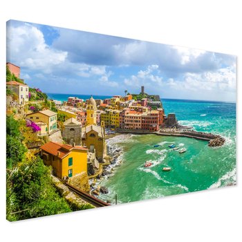 Obraz na płótnie - miasto, morze, kolorowe