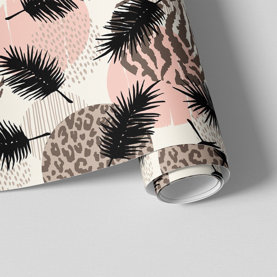 Tapeta - liście, abstrakcja, kształty