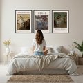 Zestaw obrazy w ramie, plakaty - balet, tancerki, Degas - rama czarna