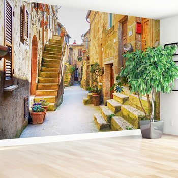 Fototapeta - uliczka, miasto, schody