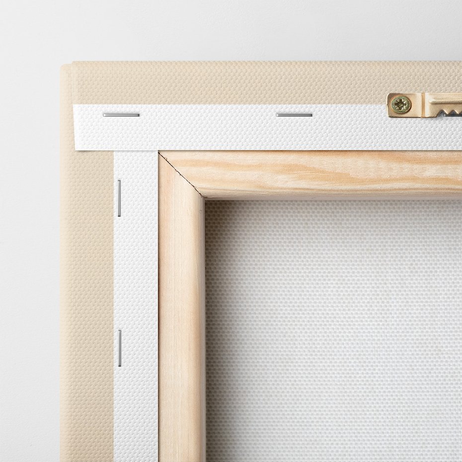 Obraz na płótnie - liść, suchy, beżowy