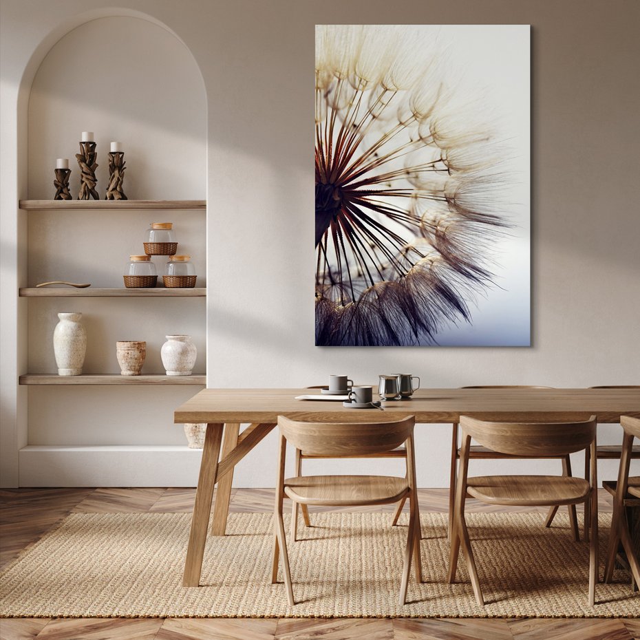 Obraz na płótnie - dmuchawiec, nasiona, natura