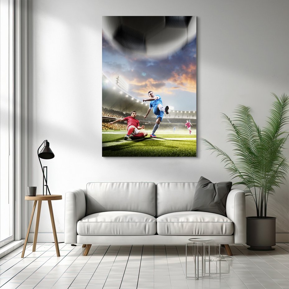 Obraz na płótnie - piłka nożna, sport, stadion