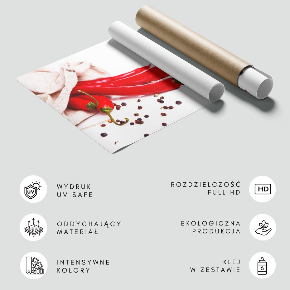 Fototapeta - papryka chili, przyprawy, ostry