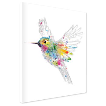 Obraz na płótnie - koliber, ptak, abstrakcja