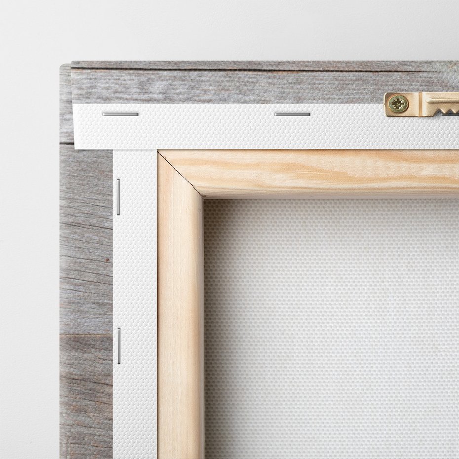 Obraz na płótnie - dmuchawce, kwiaty, drewno