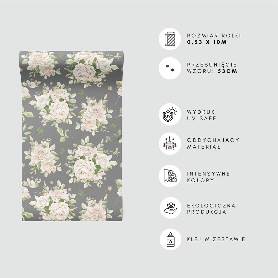 Tapeta - róże, bukiet, liście