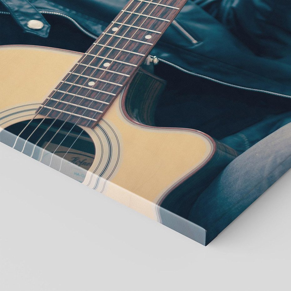 Obraz na płótnie - gitara, muzyka, skóra