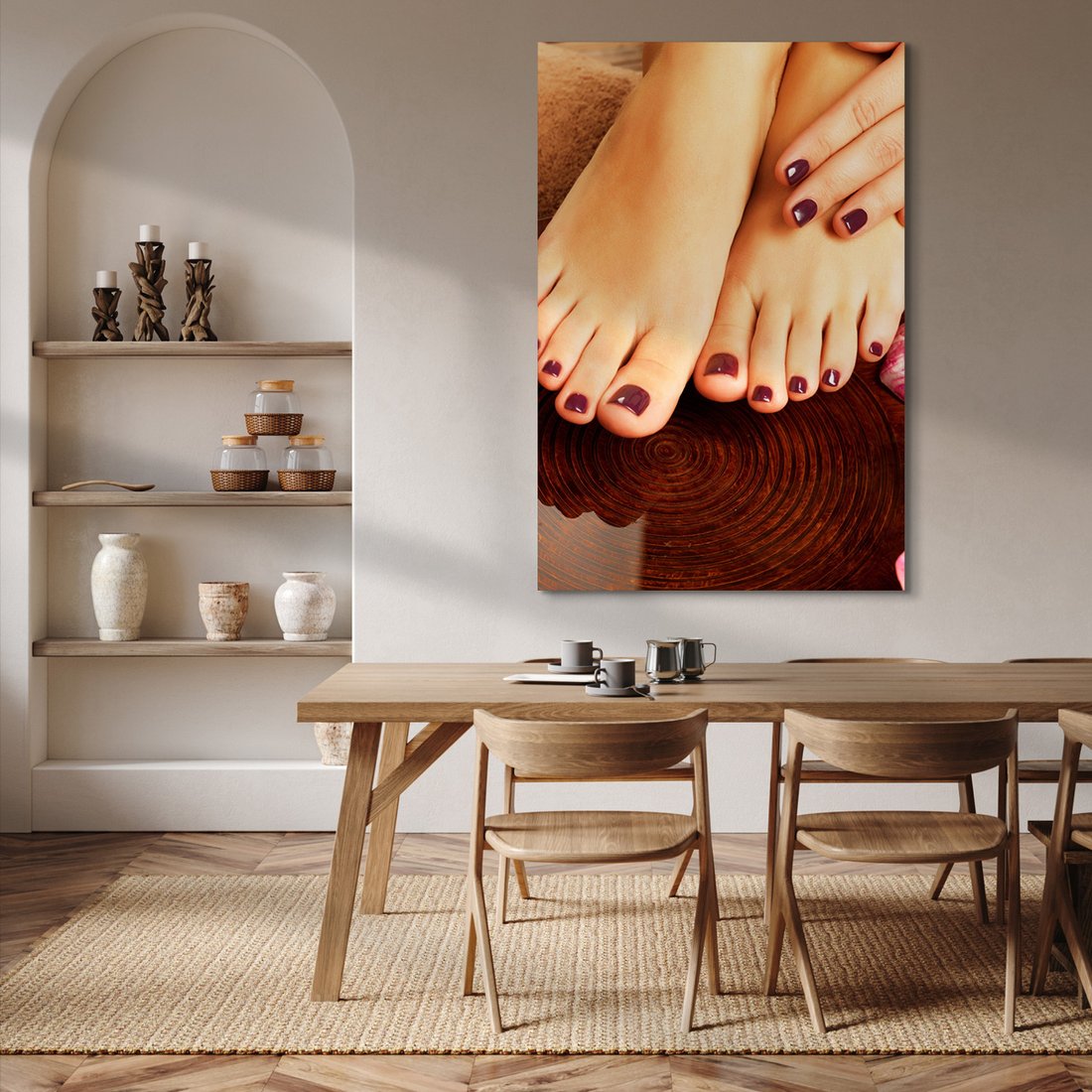 Obraz na płótnie - manicure, pedicure, stopy