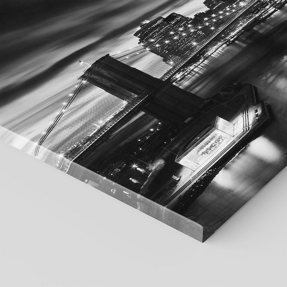 Obraz na płótnie - miasto, most, noc