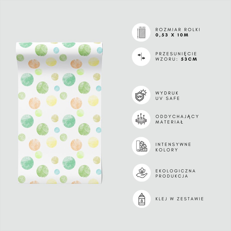 Tapeta - kropki, okręgi, tło