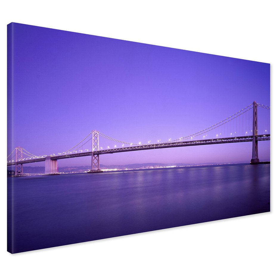 Obraz na płótnie - most, woda, miasto