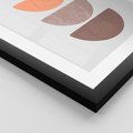 Zestaw obrazy w ramie, plakaty - abstrakcja, boho, minimalizm - rama czarna