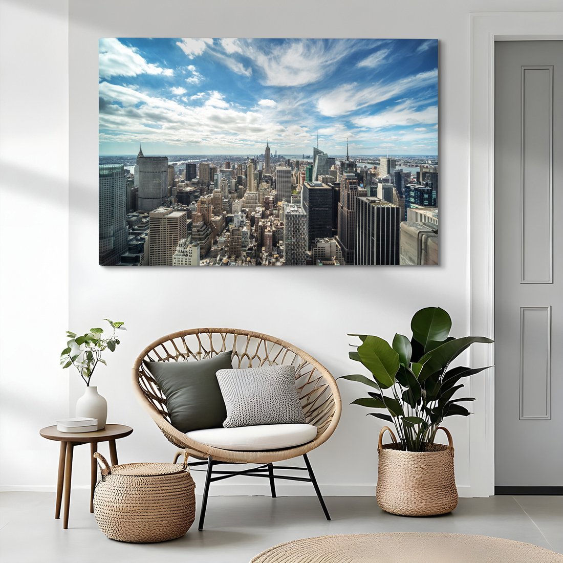 Obraz na płótnie - miasto, budynki, niebo