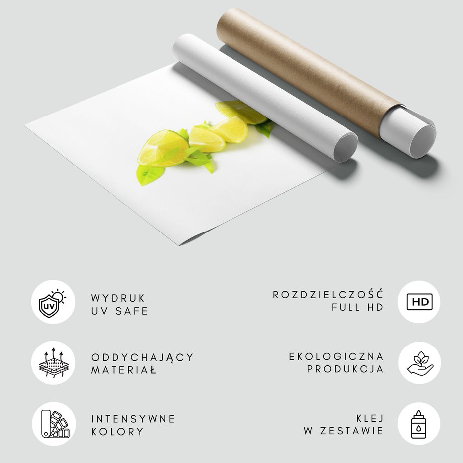 Fototapeta - limonki, owoce, cytrusy