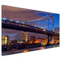 Obraz na płótnie - most, miasto, noc