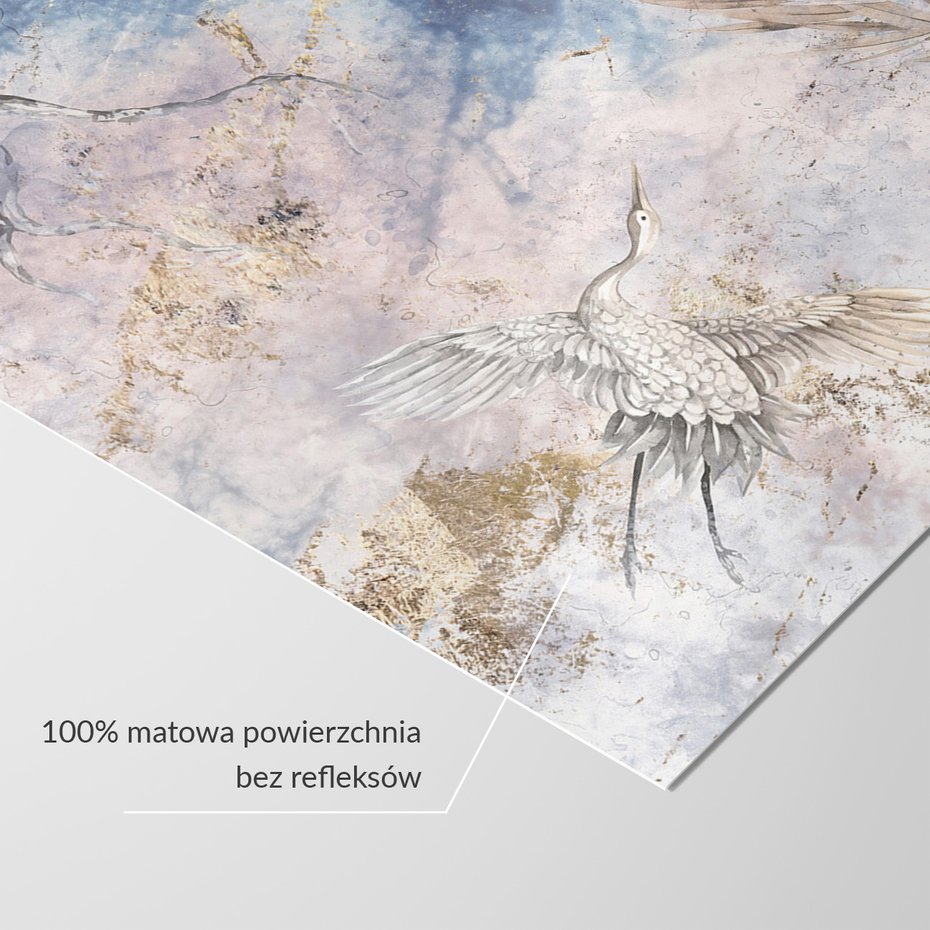 Fototapeta - loft, żurawie, akwarela