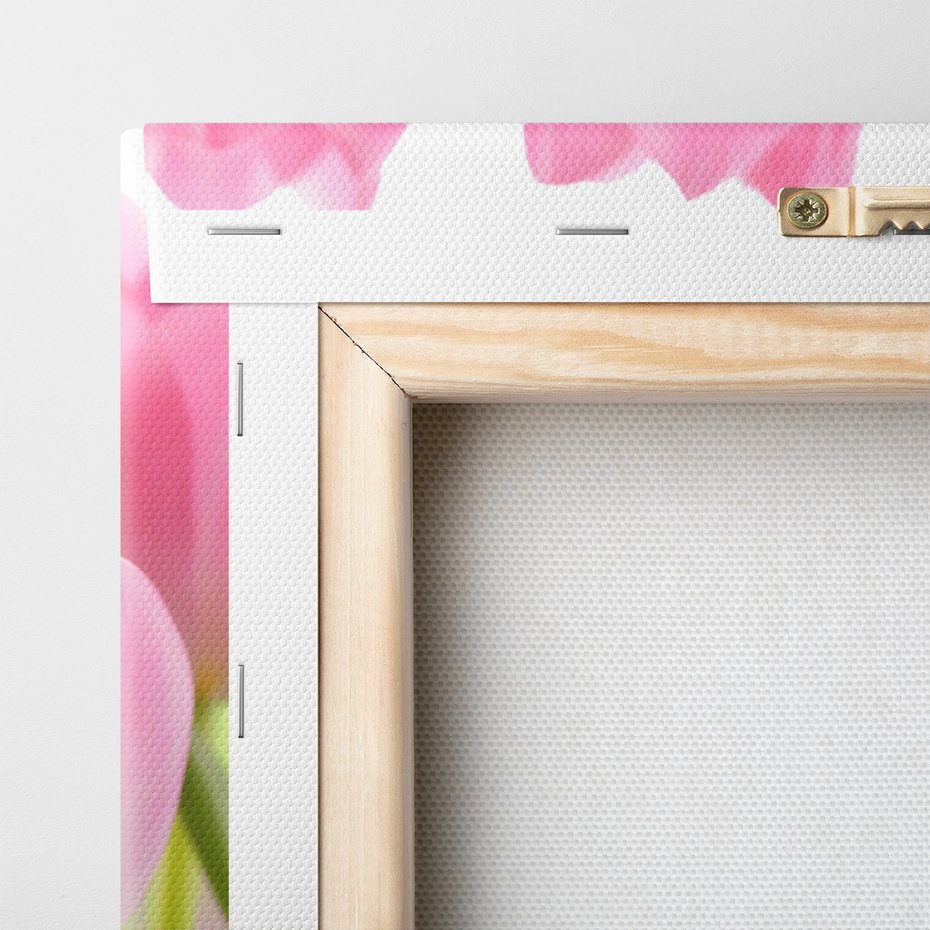 Obraz na płótnie - tulipany, kwiaty, różowe