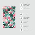 Tapeta - flamingi, liście, geometria