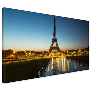 Obraz na płótnie - wieża Eiffla, Paryż, noc