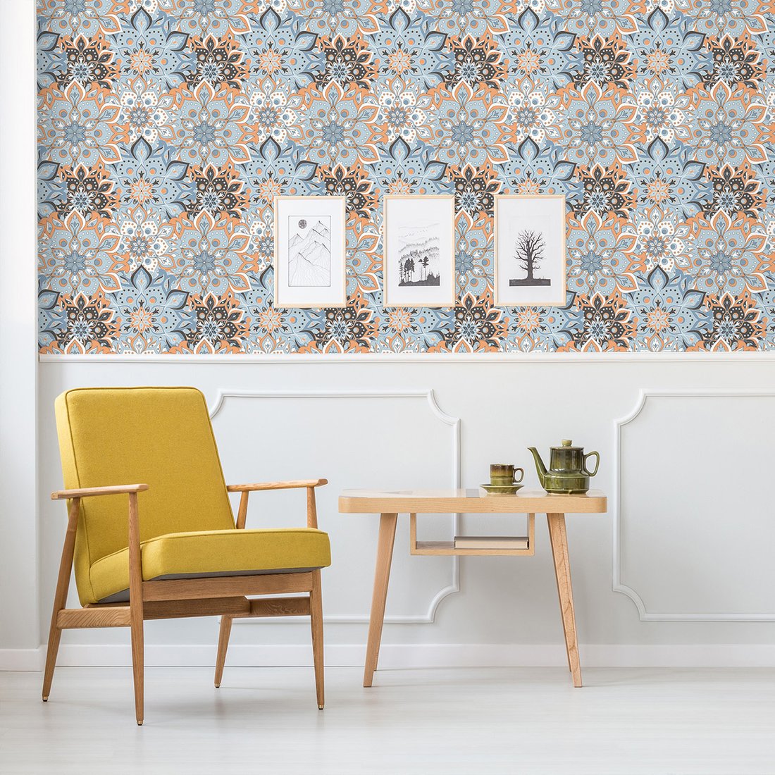 Tapeta - mandala, ornament, tło