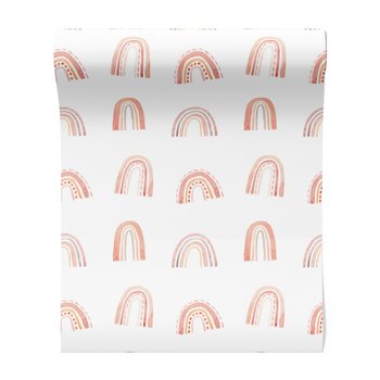 Tapeta - dziecięca, tęcza, wzór,