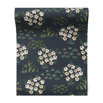 Tapeta - kwiaty, trawa, wzór