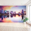 Fototapeta - miasto, jezioro, budynki
