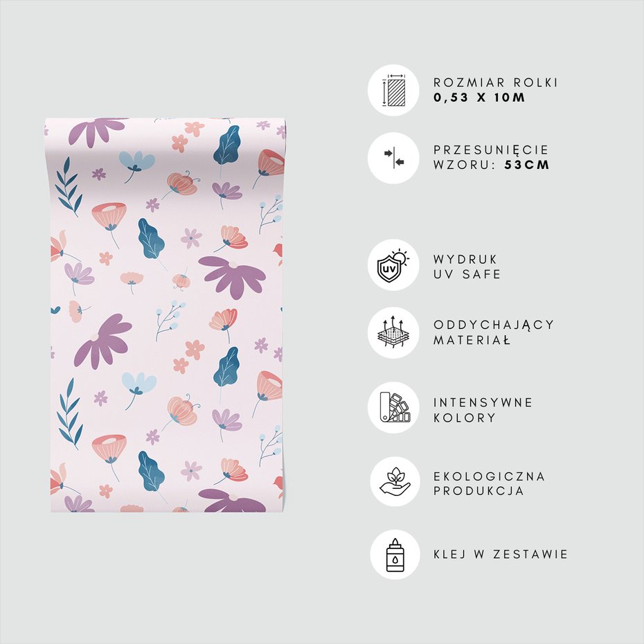 Tapeta - kwiaty, liście, tło